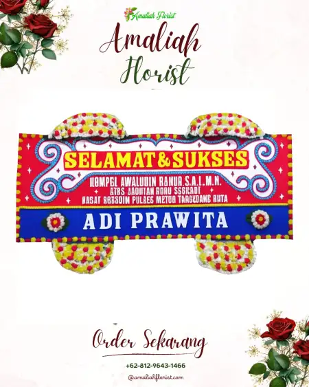 Papan Bunga Ucapan Selamat Lampeong